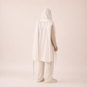 Modern White Tallit – Hai Model | Eliorness