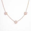 Collier Triple Maguen David — Argent 925 & Zirkonium