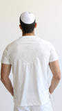 T-shirt Tsitsit : Blanc Flamme Blanche