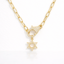 Collier Maguen David & Fermoir Spécial — Argent 925 & Zirkonium