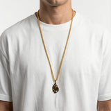 Aech Eliorness Gold Necklace – Aech Cheli Pendant &amp; Gold Stainless Steel Chain