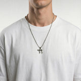 Silver-plated Hai necklace – Small size