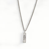 Silver Mezuzah Necklace – Aech Cheli &amp; Zirconium