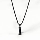 Black Mezuzah Necklace – Aech Cheli Symbol &amp; Petek Parchment