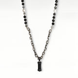 Sefer Black Eyes Necklace – Black Beads &amp; Petek Amulet