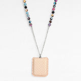 Sefer Multicolor Necklace – Multicolored Beads & Petek Amulet