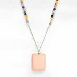Sefer Pastel necklace – Pastel beads & Petek amulet