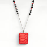 Sefer Red Power Necklace – Red Beads & Petek Amulet