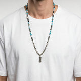 Sefer Turquoise Necklace – Turquoise Beads &amp; Petek Amulet