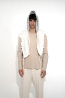 טלית אייץ' אפור בורדו