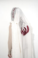 טלית אייץ' אפור בורדו