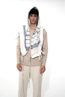 טלית עור כחול כהה