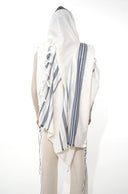 טלית עור כחול כהה