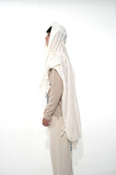 טלית א.ל. לבן