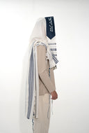 טלית מגן דוד כחול ים