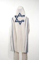 טלית מגן דוד כחול ים