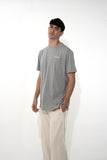 T-shirt Tsitsit : Gris chiné Flamme Noir