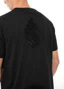 חולצת טריקו Tsitsit: להבה שחורה שחורה