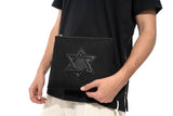 Set Pochette Lin Noir /Magen David