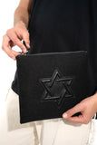 Set Pochette Lin Noir /Magen David