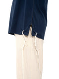 T-shirt Tsitsit : Bleu Marine Flamme Bleu Marine