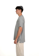 חולצת טי-שירט Tsitsit: אפור חלק