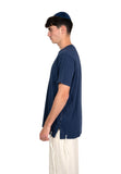 T-shirt Tsitsit : Bleu Marine Uni