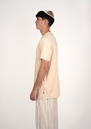 חולצת טי-שירט Tsitsit: בז' חלק