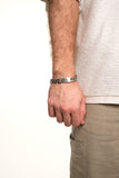 BRACELET AECH PLAQUE ARGENT