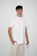 חולצת טי-שירט Tsitsit: לבן אחיד