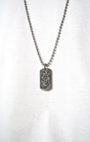 PLAQUE AECH NOIR ET ARGENT DIAMANT