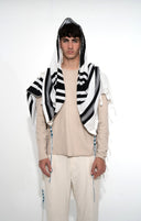 טלית אך שחור ואפור