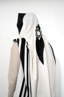 קולר עור שחור לטלית ישראלית