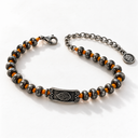 Bracelet Perles sur Fil Noué – Flamme Aech Cheli
