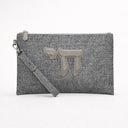 Pochette Voyage Eliorness Gris – Lin & Cuir