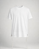 חולצת טי-שירט Tsitsit: לבן אחיד