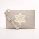 Pochette Voyage Eliorness Beige – Lin & Cuir