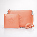 Set Tallit & Téfilines en cuir Orange corail croco– Aech Sheli