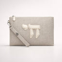 Pochette Voyage Eliorness Beige – Lin & Cuir