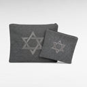 סט טלית ותפילין בגוון בז’ טבעי – מגן דוד