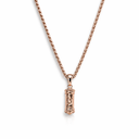 Collier Mezouza en or rose Eliorness creation judaica contemporaine premium