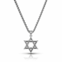 Collier Maguen David en argent 925 Eliorness bijou juif moderne et raffine