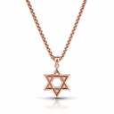 Collier Maguen David en or rose Eliorness bijou juif premium style moderne