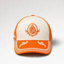 Casquette Aech Sheli orange blanc Eliorness mesh respirant