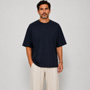 T-shirt Tsitsit Bleu Marine Aech Cheli  – Collection Oversize Eliorness