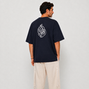 T-shirt Tsitsit Bleu Marine Aech Cheli  – Collection Oversize Eliorness