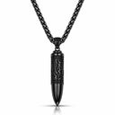 collier balle aech sheli noir zirconium noir bijou judaica pendentif noir chaine acier homme femme