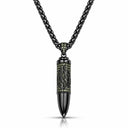 collier balle aech sheli noir zirconium vert bijou judaica pendentif noir chaine acier homme femme