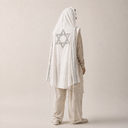 Modern Gray Tallit – Magen David Model | Eliorness