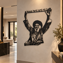 Tableau Métal Rabbi Israël Odesser – Noir – Eliorness